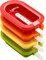 Set of 4 Stackable Popsicle Molds with Sticks & Lids – Homemade Freezer Ice Pops & Frozen Snacks | Flexible Platinum Silicone | Reusable & Dishwasher Safe | Multicolor